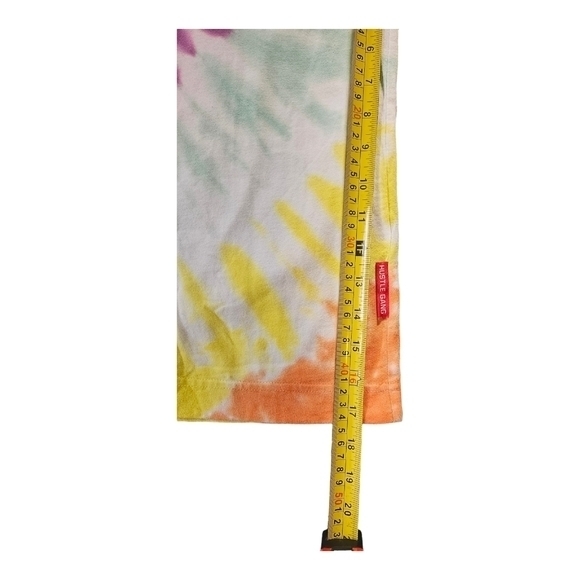 Hustle Gange Tie Die‎ Unisex Knit 100% Cotton Mens Shirt With Bear Logo Large - Picture 6 of 10